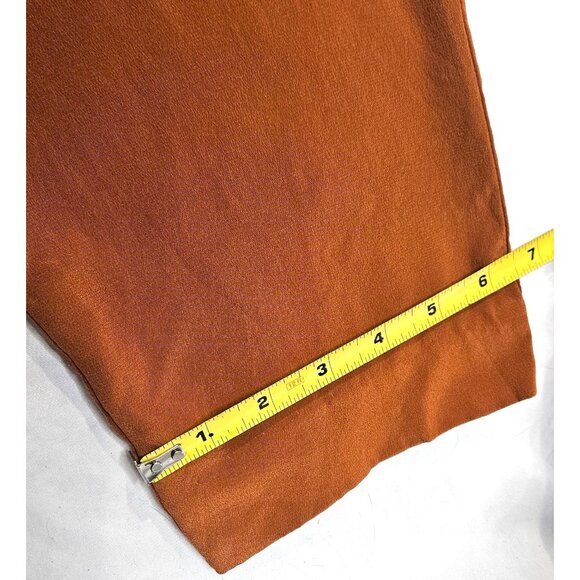 Sezane Women's Silk Boho High Waist Trouser Size 4 - Picture 9 of 11